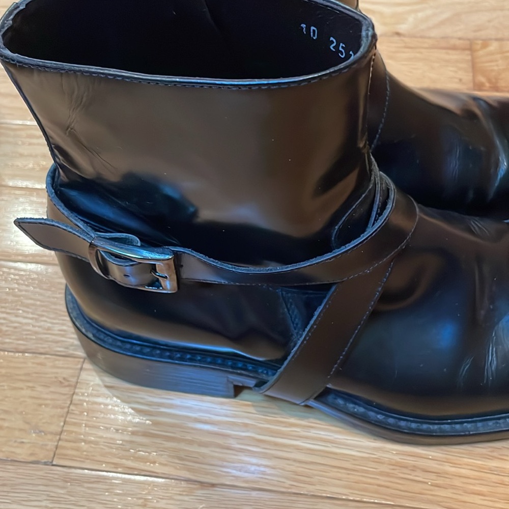Kenneth Cole Itailian Men’s black leather boots - Picture 6 of 15